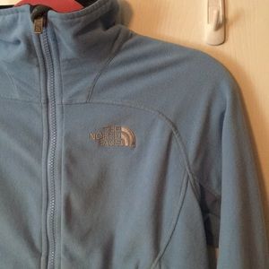 North Face baby blue light weight jacket xs